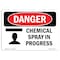 Signmission Safety Sign, OSHA Danger, 3.5" Height, Check Area For Safe Clearance, Landscape OS-DS-D-35-L-2467 - alternate 1